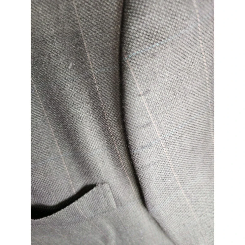 Ermenegildo Zegna 44L Green Windowpane Super 100s Worsted Wool Blazer Sport Coat